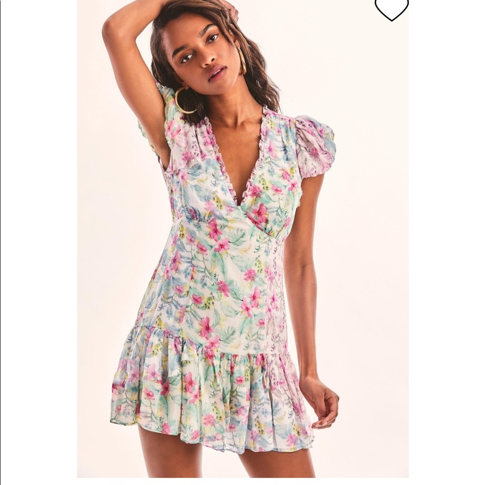 LoveShackFancy Russ dress in tropical